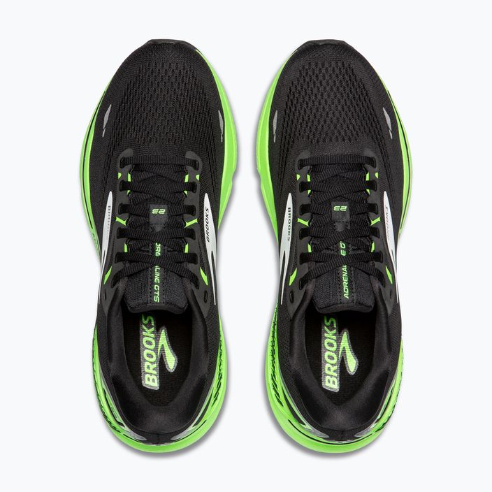 Încălțăminte de alergare pentru bărbați Brooks Adrenaline GTS 23 black/green/white 12
