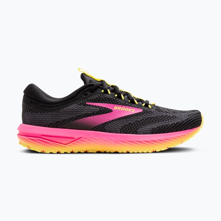 Încălțăminte de alergare pentru femei Brooks Revel 7 black/pink/lemon tonic 2