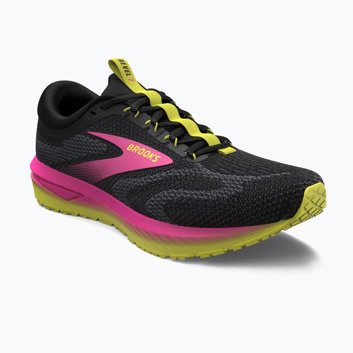 Încălțăminte de alergare pentru femei Brooks Revel 7 black/pink/lemon tonic 8