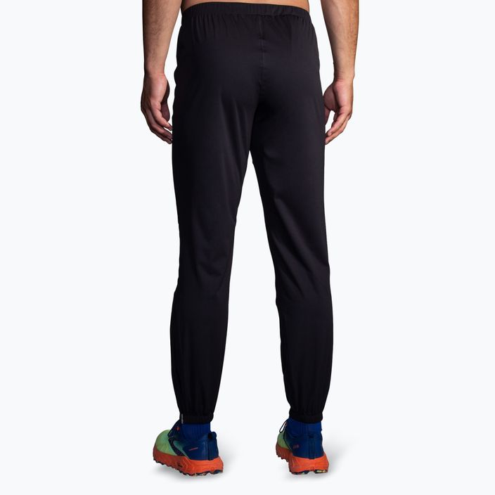 Pantaloni de alergare pentru bărbați Brooks High Point Waterproof black 2