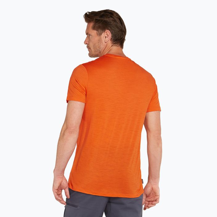 Tricou de trekking pentru bărbați icebreaker Merino 150 Tech Lite Pukaki Reflected blaze 3