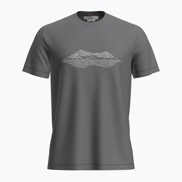 Tricou de trekking pentru bărbați icebreaker Merino 150 Tech Lite Pukaki Reflected gritstone heather