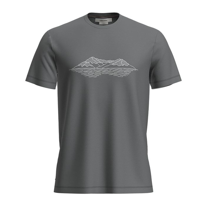 Tricou de trekking pentru bărbați icebreaker Merino 150 Tech Lite Pukaki Reflected gritstone heather 2