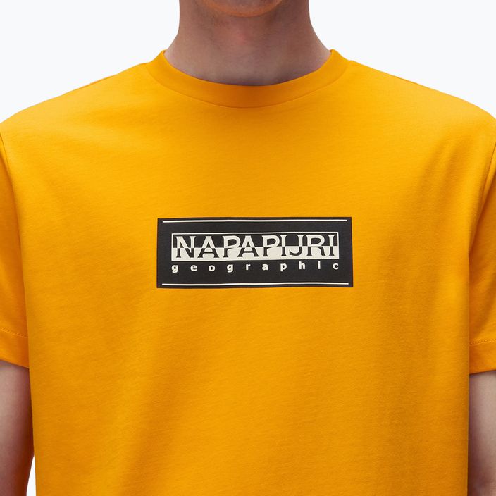 Tricou pentru bărbați Napapijri S-Box Logo orange marigold 3