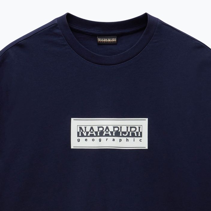 Tricou pentru bărbați Napapijri S-Box Logo blu marine 3