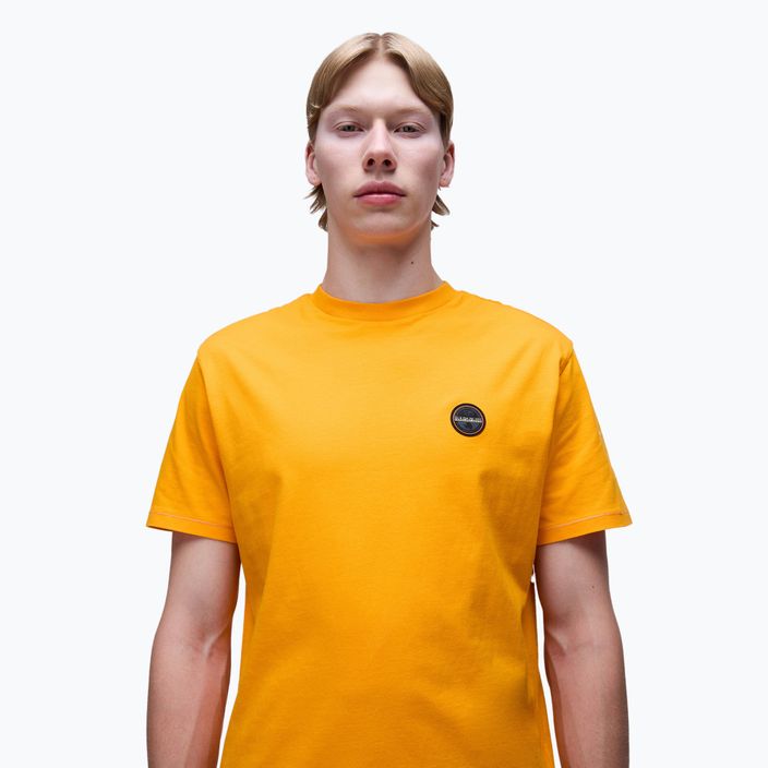 Tricou pentru bărbați Napapijri S-Badge orange marigold 4