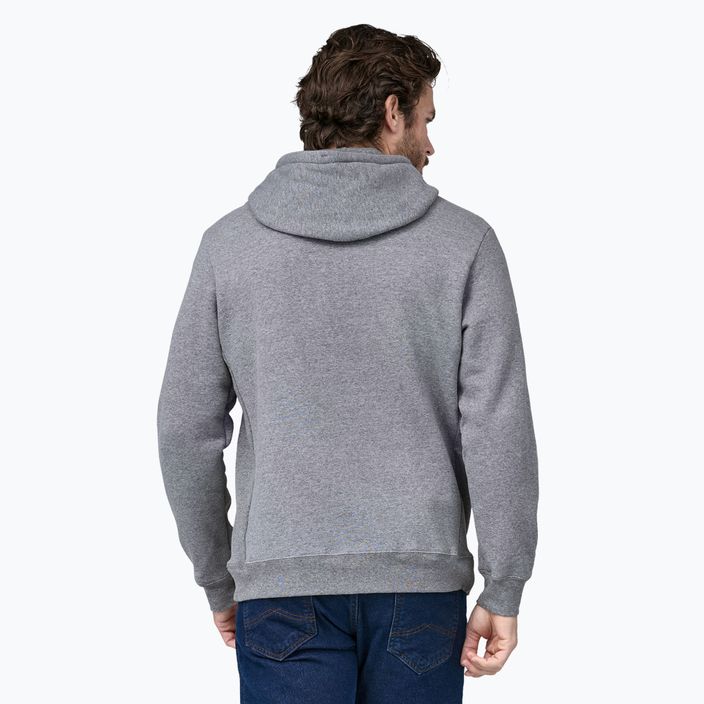 Patagonia Fitz Roy Icon Uprisal Hanorac cu glugă din gravel heather Sweatshirt 2