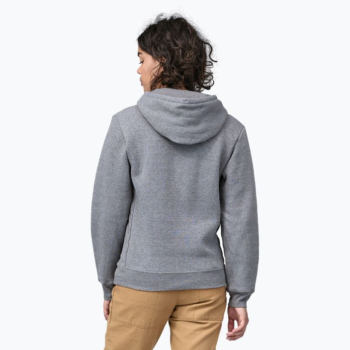 Patagonia Fitz Roy Icon Uprisal Hanorac cu glugă din gravel heather Sweatshirt 4