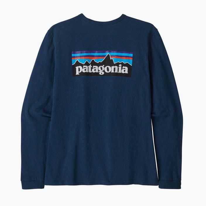 Tricou de trekking pentru femei Patagonia P-6 Logo Responsibili-Tee LS tidepool albastru 9