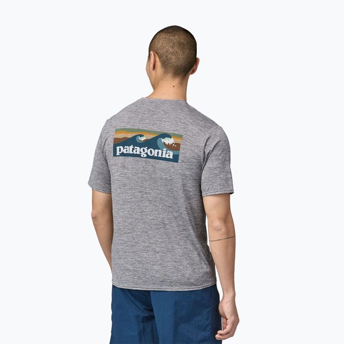Tricou pentru bărbați Patagonia Cap Cool Daily Graphic Shirt Waters boardshort logo abalone blue/grey 2