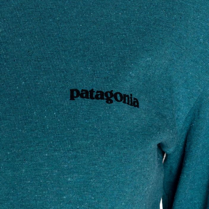 Longsleeve de trekking pentru bărbați Patagonia P-6 Logo Responsibili-Tee belay blue 5