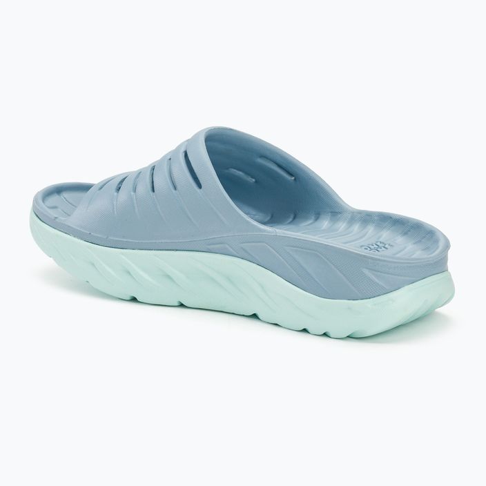 Papuci pentru femei HOKA Ora Recovery Slide 2 blue fog/blue glass 3