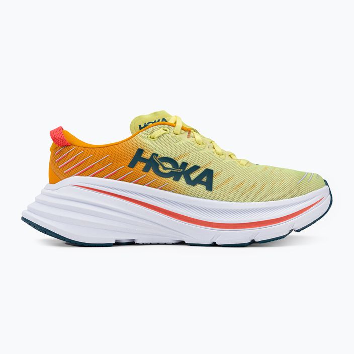 HOKA Bondi X bărbați pantofi de alergare alb și galben 1113512-WEPR 2
