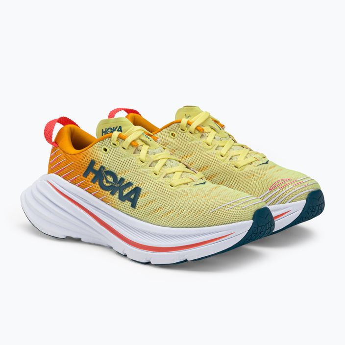 Pantofi de alergare pentru femei HOKA Bondi X galben-portocaliu 1113513-YPRY 5