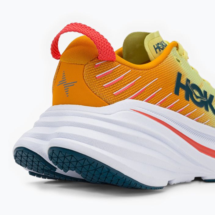 Pantofi de alergare pentru femei HOKA Bondi X galben-portocaliu 1113513-YPRY 10