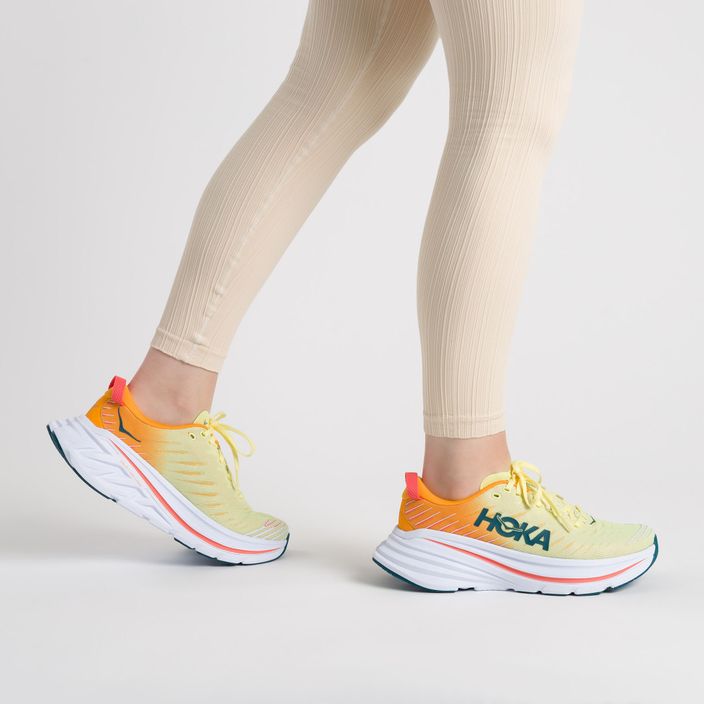 Pantofi de alergare pentru femei HOKA Bondi X galben-portocaliu 1113513-YPRY 2