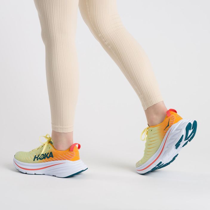 Pantofi de alergare pentru femei HOKA Bondi X galben-portocaliu 1113513-YPRY 3
