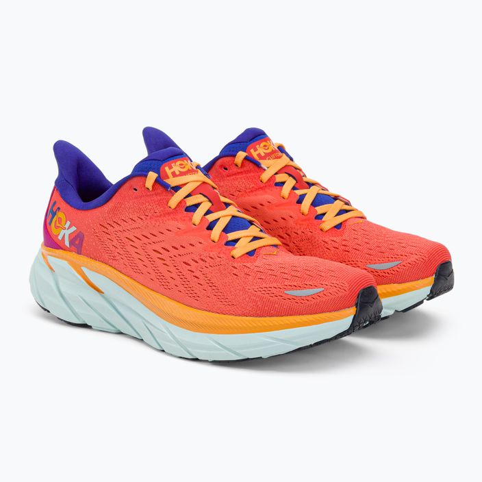 Pantofi de alergare pentru bărbați HOKA Clifton 8 portocaliu 1119393-FBLN 4