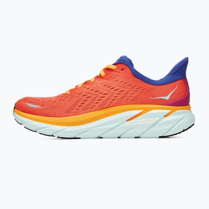 Pantofi de alergare pentru bărbați HOKA Clifton 8 portocaliu 1119393-FBLN 12