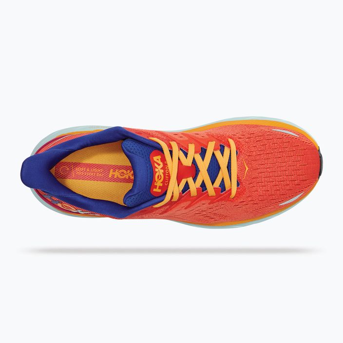 Pantofi de alergare pentru bărbați HOKA Clifton 8 portocaliu 1119393-FBLN 13