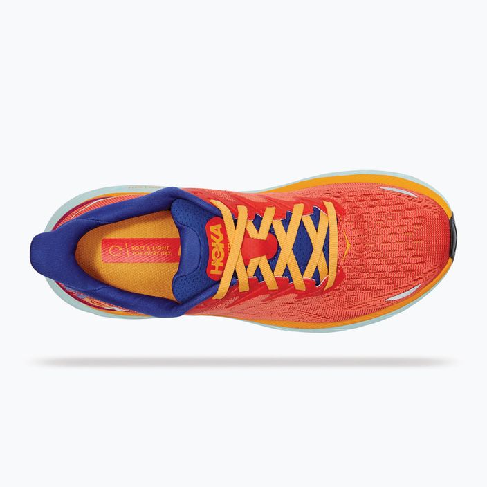 Pantofi de alergare pentru femei HOKA Clifton 8 portocaliu 1119394-FBLN 13