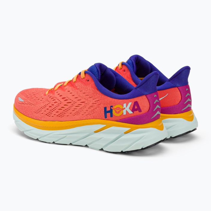 Pantofi de alergare pentru femei HOKA Clifton 8 portocaliu 1119394-FBLN 3