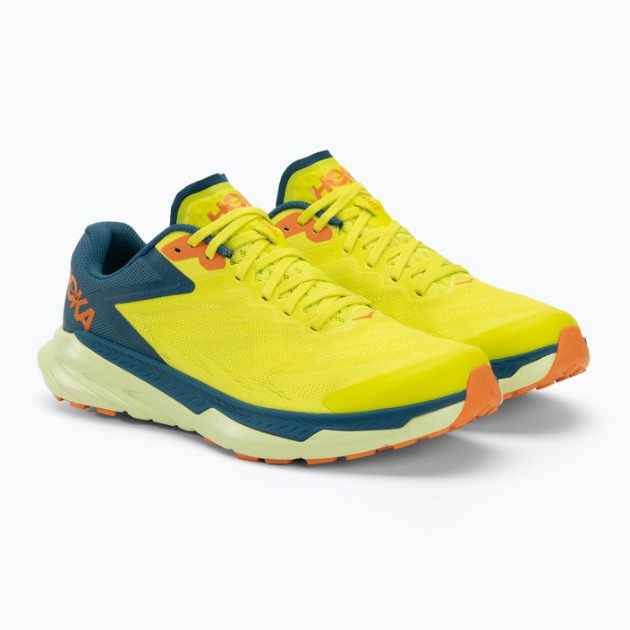 Pantofi de alergare pentru bărbați HOKA Zinal evening primrose/blue coral 4