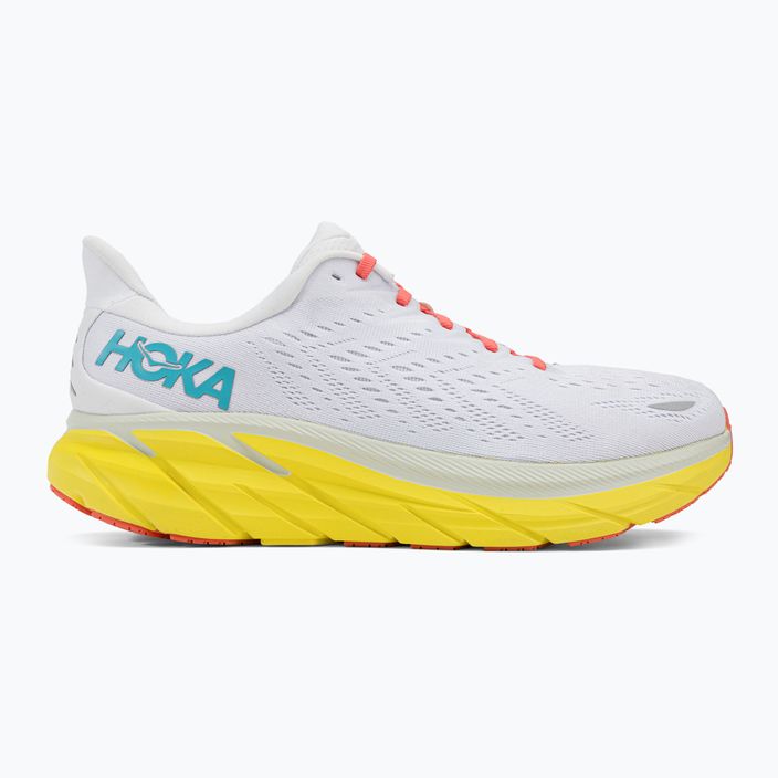 Pantofi de alergare pentru bărbați HOKA Clifton 8 Wide alb 1121374-BDBI 2