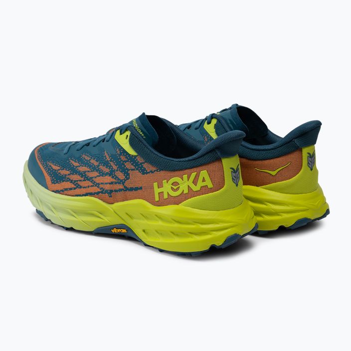 HOKA Speedgoat 5 pantofi de alergare pentru bărbați albastru-verde 1123157-BCEP 4