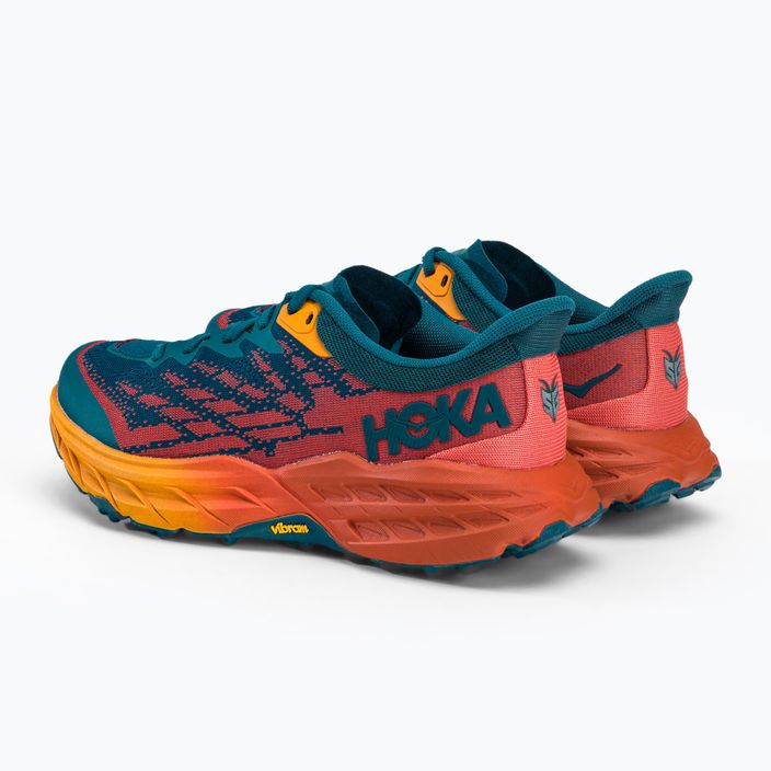 Pantofi de alergare pentru femei HOKA Speedgoat 5 albastru-portocaliu 1123158-BCCML 5