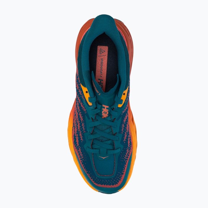 Pantofi de alergare pentru femei HOKA Speedgoat 5 albastru-portocaliu 1123158-BCCML 6