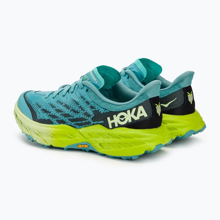 Încălțăminte de alergat pentru femei HOKA Speedgoat 5 coastal shade/green glow 3