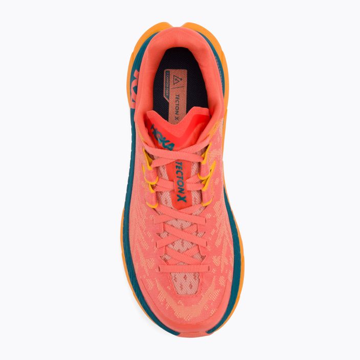Pantofi de alergare pentru femei HOKA Tecton X camellia/blue coral 6