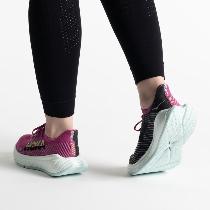 Pantofi de alergare pentru femei HOKA Carbon X 3 roz 1123193-FFBL 3