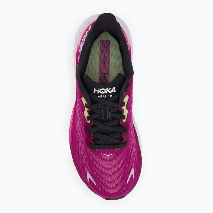 Pantofi de alergare pentru femei HOKA Arahi 6 roz 1123195-FFIR 5