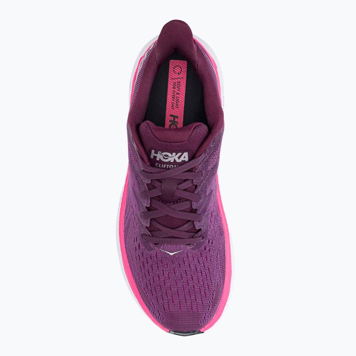 Pantofi de alergare pentru femei HOKA Clifton 8 violet 1119394-GWBY 6