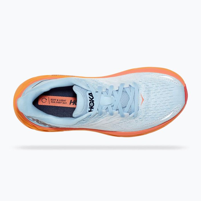 Pantofi de alergare pentru femei HOKA Clifton 8 albastru deschis 1119394-SSIF 11