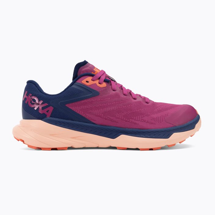 Pantofi de alergare pentru femei HOKA Zinal festival fuchsia/bellwether blue 2