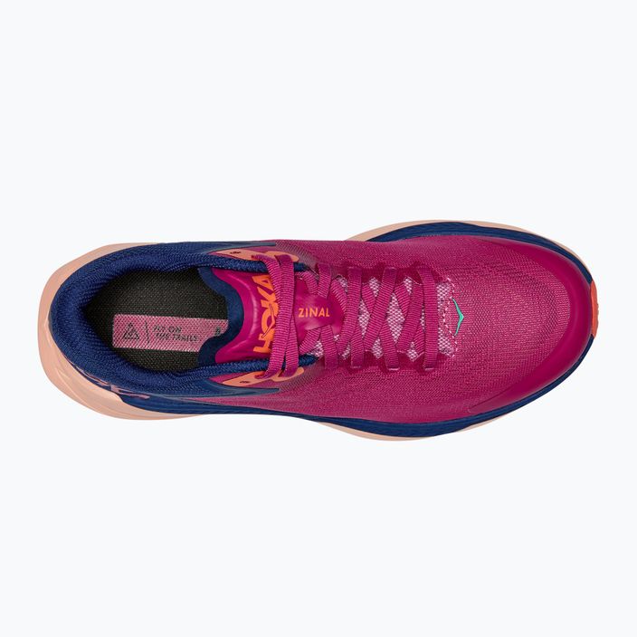 Pantofi de alergare pentru femei HOKA Zinal festival fuchsia/bellwether blue 9