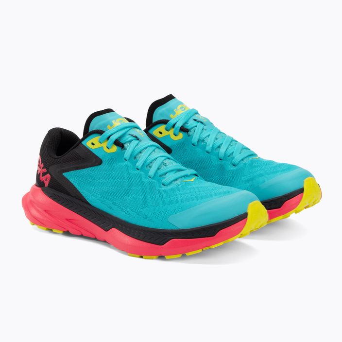 Pantofi de alergare pentru femei HOKA Zinal scuba blue/diva pink 4