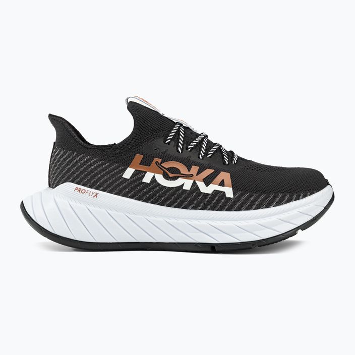 Pantofi de alergare pentru bărbați HOKA Carbon X 3 negru și alb 1123192-BWHT 2