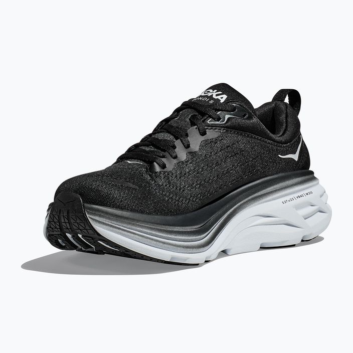 Pantofi de alergare pentru bărbați HOKA Bondi 8 alb/negru 16