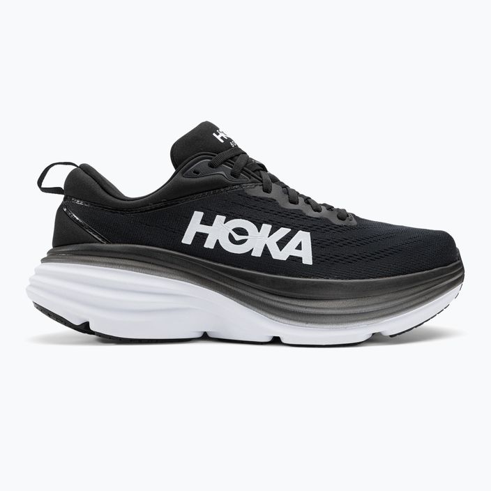 Pantofi de alergare pentru bărbați HOKA Bondi 8 alb/negru 2
