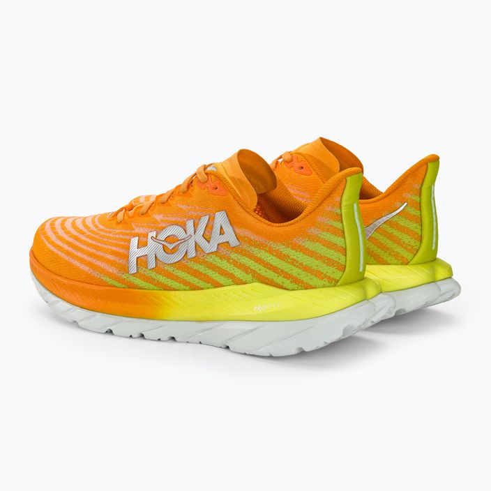 Încălțăminte de alergat pentru bărbați HOKA Mach 5 radiant yellow orange 3
