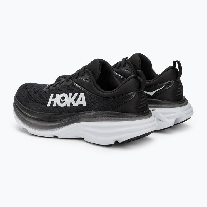 Încălțăminte de alergat pentru femei HOKA Bondi 8 black/white 3