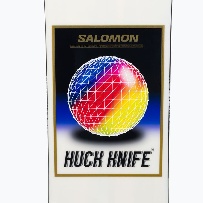 Snowboard pentru bărbați Salomon Huck Knife alb L47018300 6