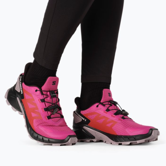 Încălțăminte de alergat pentru femei Salomon Supercross 4 roză L41737600 10