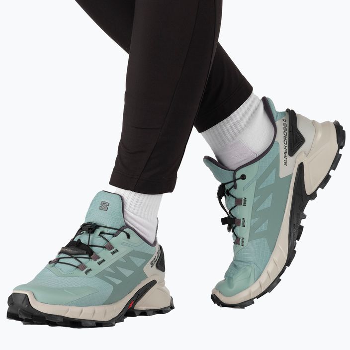 Pantofi de alergare pentru femei Salomon Supercross 4 GTX verde L41737300 9
