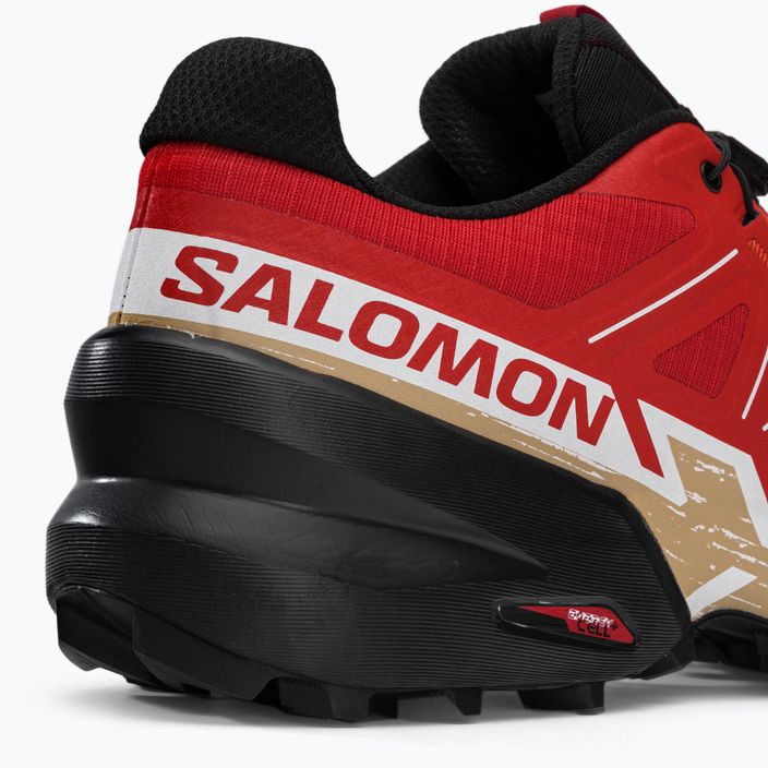 Încălțăminte de alergat pentru bărbați Salomon Speedrcross 6 roșie L41738200 12