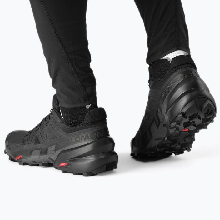 Pantofi de alergare pentru bărbați Salomon Speedcross 6 negru/negru/fantomă 5